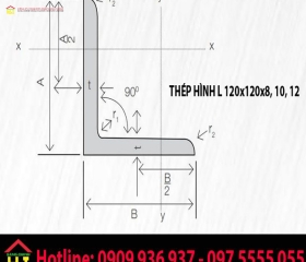 Thép Hình L 120x120x8, 10, 12