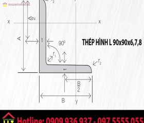 Thép Hình L 90x90x6, 7, 8