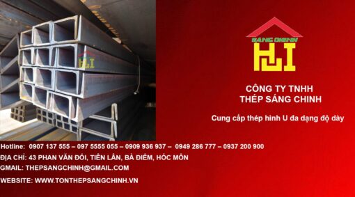 Cung Cap Thep Hinh U Da Dang Do Day