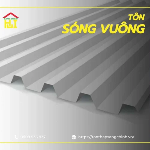 Tôn sóng vuông là gì? Báo giá tôn sóng vuông 5 sóng, 9 sóng, 11 sóng