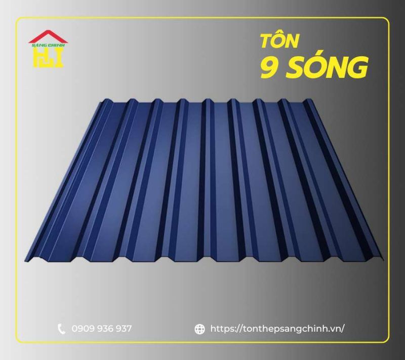 Tôn 9 sóng