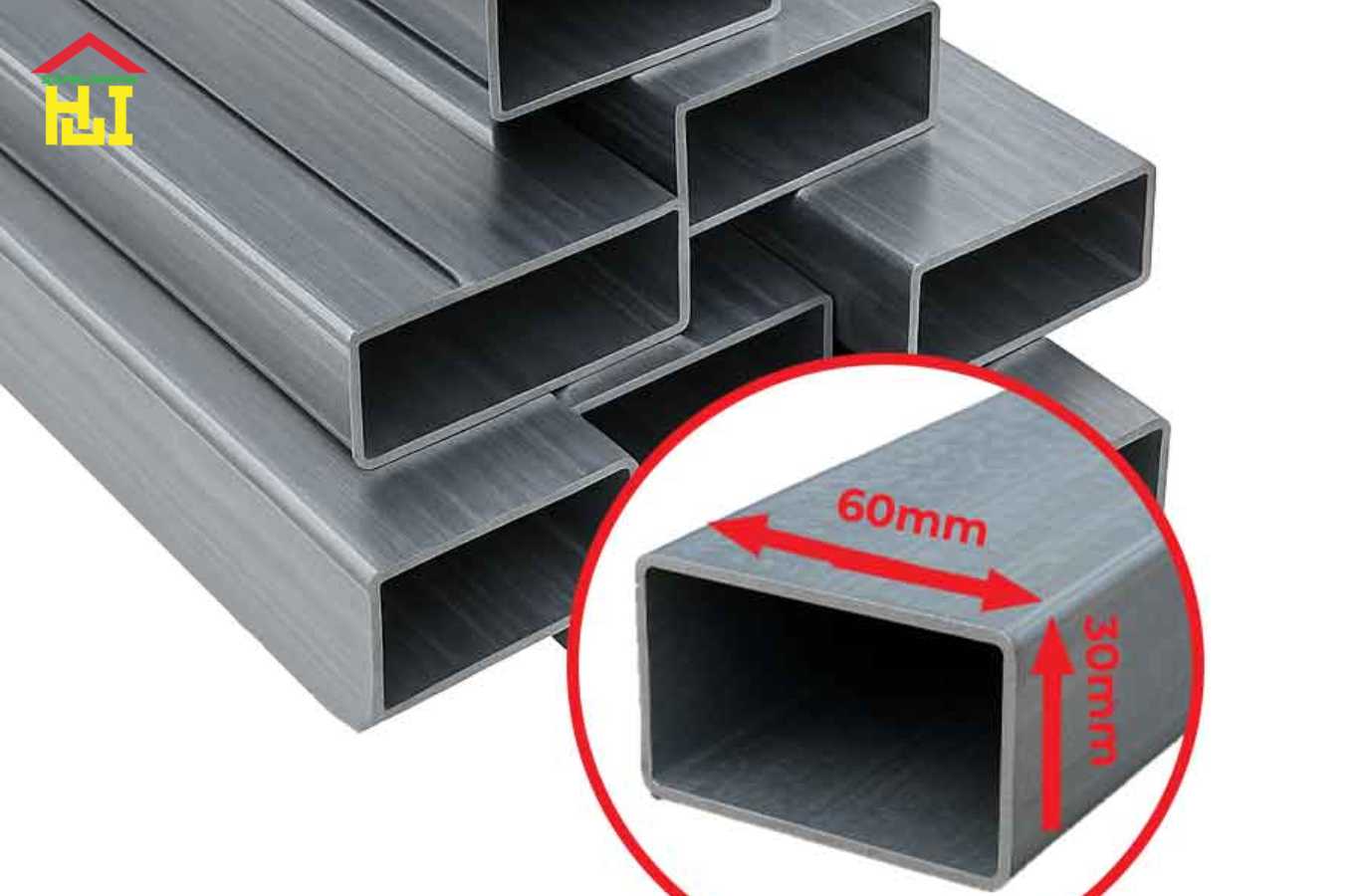 Quy cách thép hộp chữ nhật 30×60 tiêu chuẩn