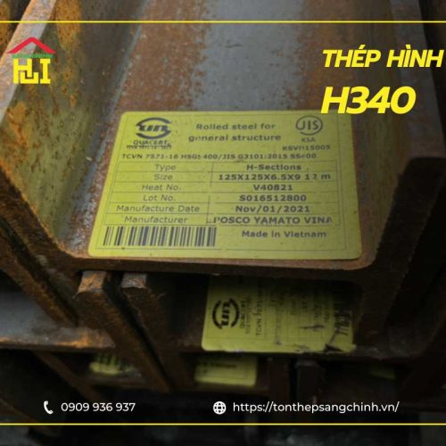 thép hình H340
