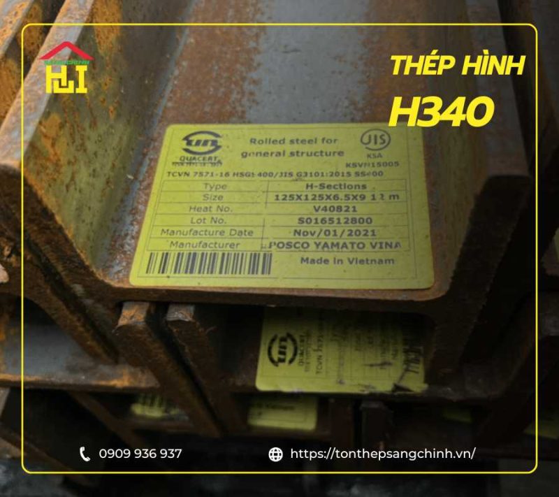 thép hình H340