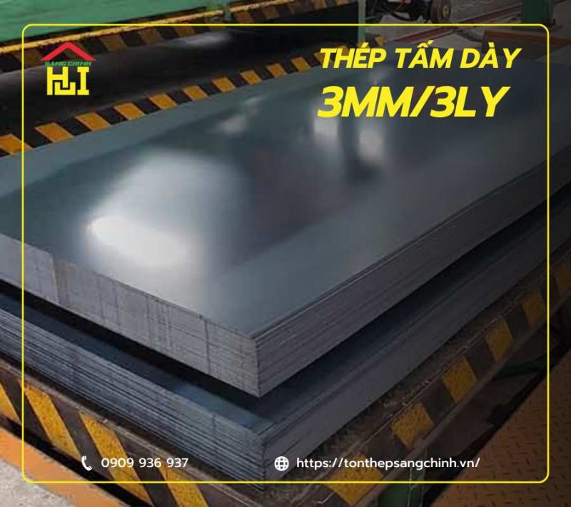 Thép tấm dày 3ly/3mm - Bảng trọng lượng và báo giá mới nhất