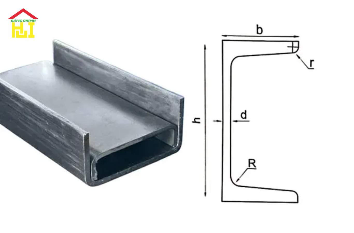 Quy cách và trọng lượng thép hình U80