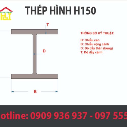 thông số thép hình h150
