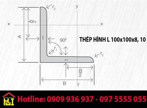 Thép Hình L 100x100x8, 10