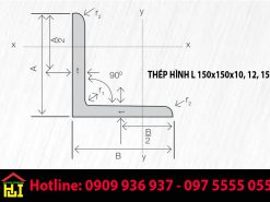 Thép Hình L 150x150x10, 12, 15