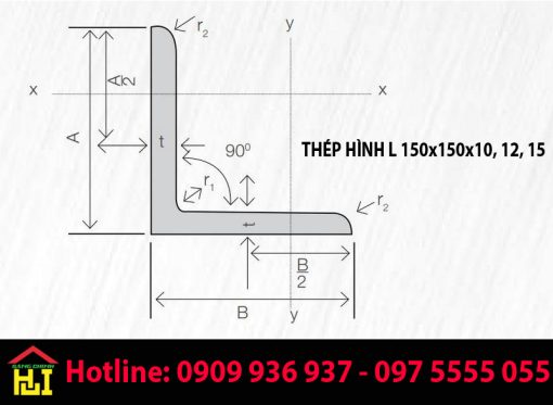 Thép Hình L 150x150x10, 12, 15