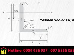 Thép Hình L 200x200x15, 20, 25