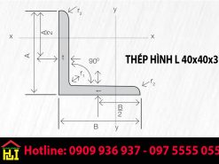 Thép Hình L 40x40x3