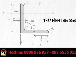 Thép Hình L 40x40x4