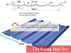 Tôn 5 sóng Hoa Sen