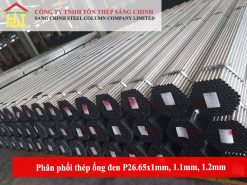 Phân phối thép ống đen P26.65x1mm, 1.1mm, 1.2mm