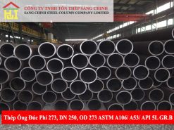 Thép Ống Đúc Phi 273, DN 250, OD 273 ASTM A106/ A53/ API 5L GR.B