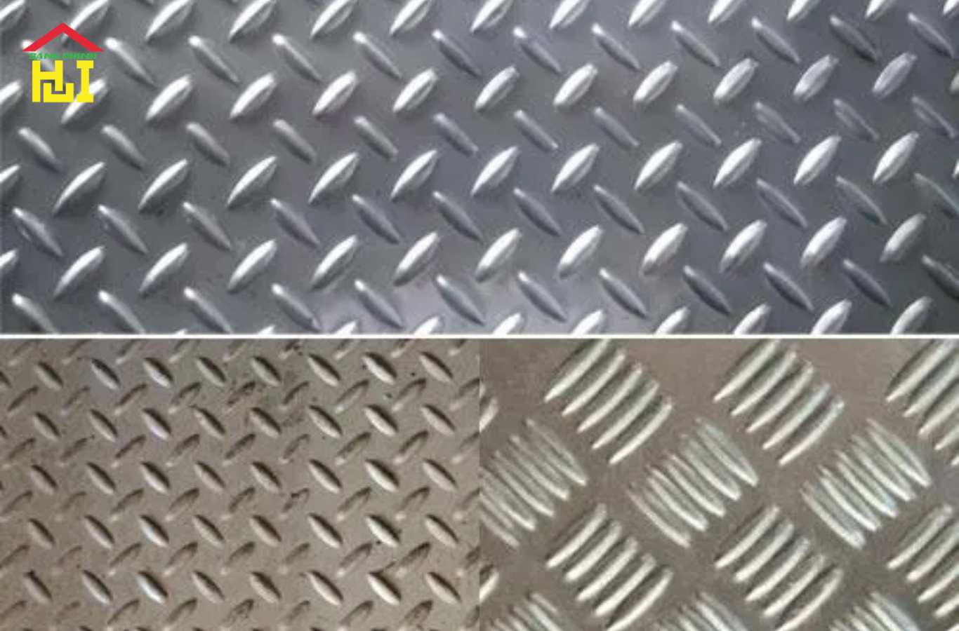 Thép tấm gân được chia thành nhiều loại dựa trên lớp mạ bề mặt và mục đích sử dụng.