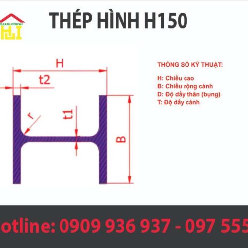 thông số thép hình h150