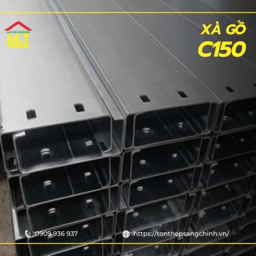 Bảng giá xà gồ C150 đen, mạ kẽm mới nhất 2026