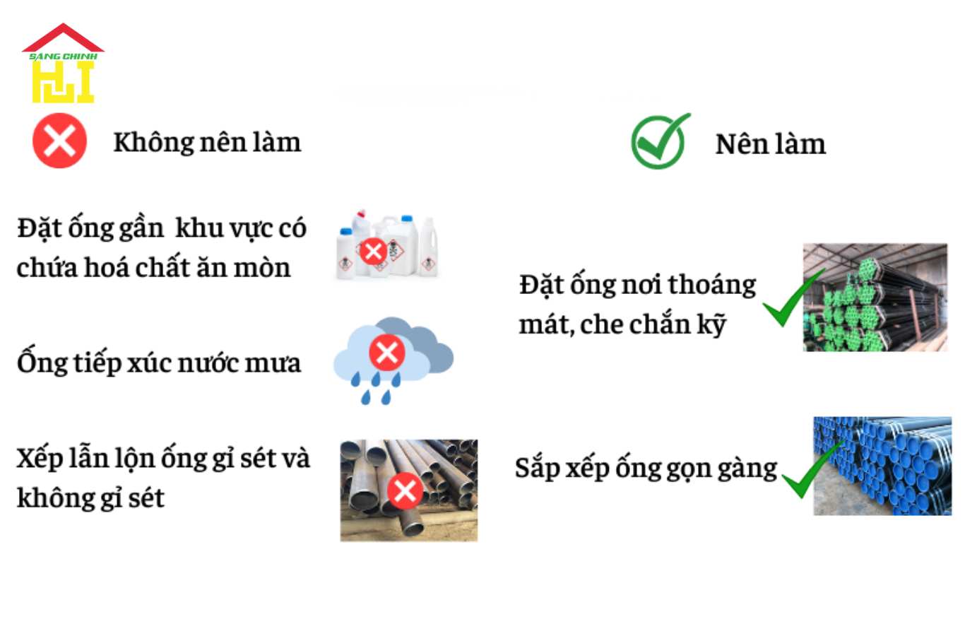 Lưu ý khi bảo quản thép mạ kẽm