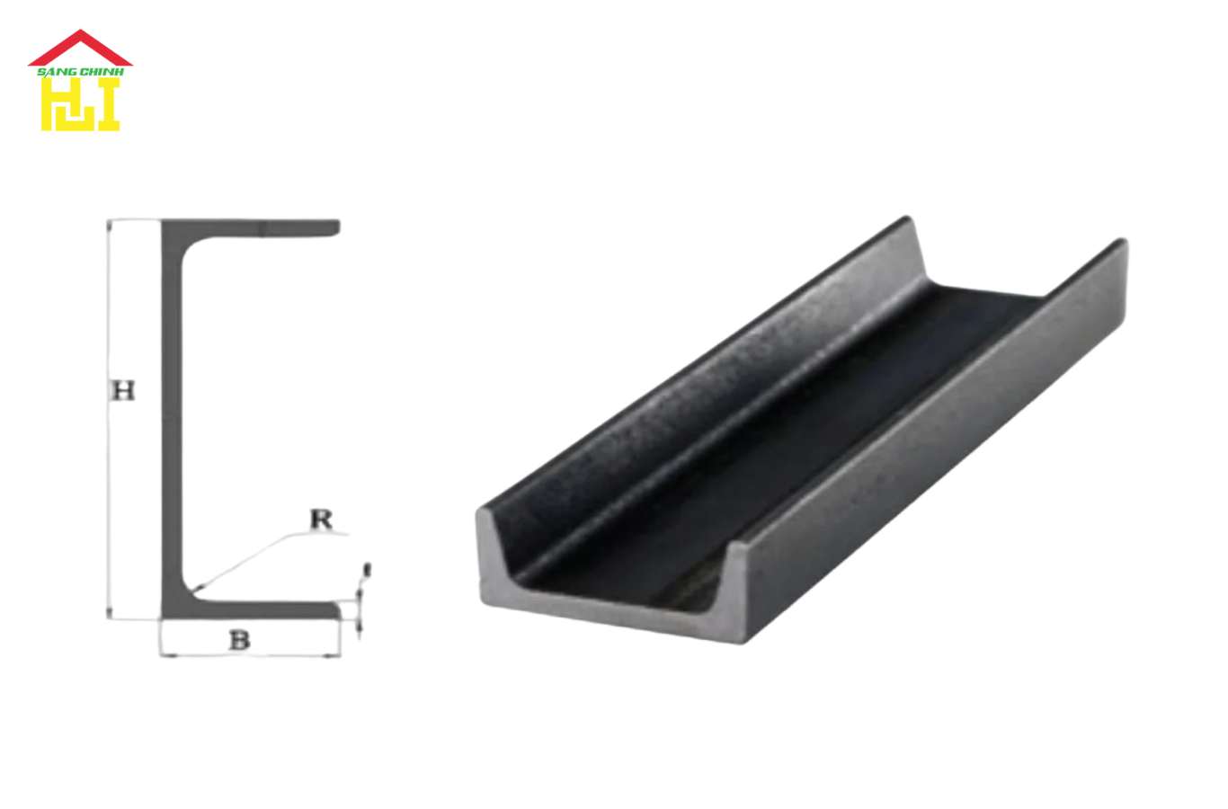 Thép hình U Á Châu (U-Channel ACS) 14 Thông số kỹ thuật thép hình U Á Châu