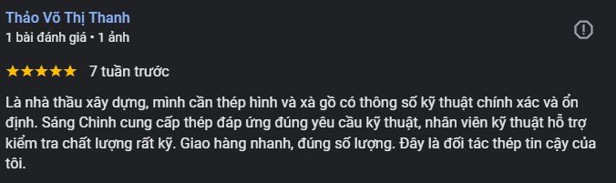 đánh giá của khách hàng